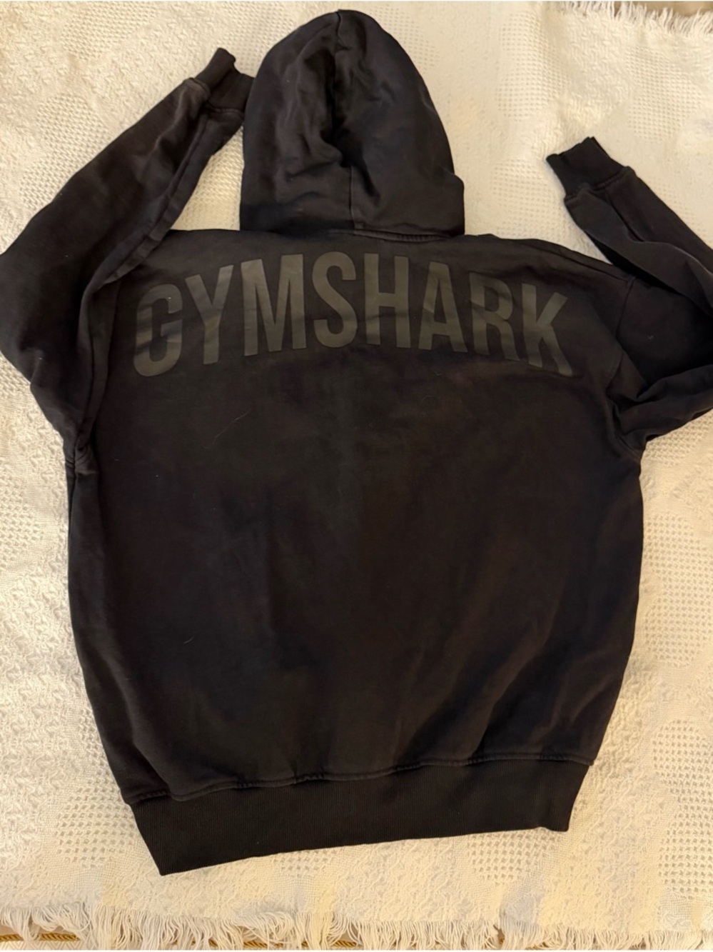 Gymshark Black Pullover with Subtle Logo Print